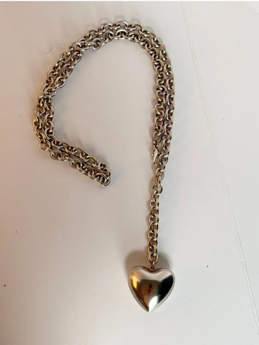 Roxanne Assoulin The Puffy Heart Necklace in Silver